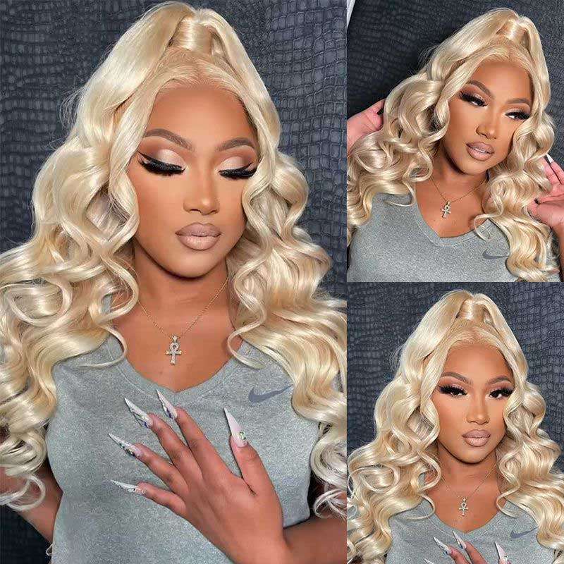 Ulike 613 Blonde Lace Front Wigs Body Wave Human Hair 13x6 Frontal Wigs Pre-plucked Hairline