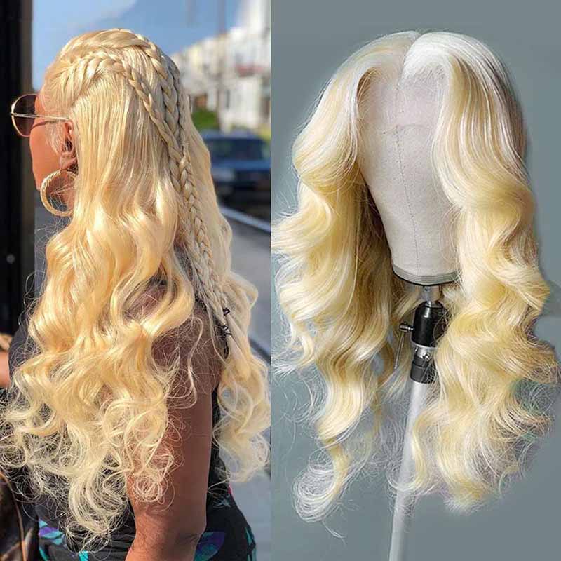 Ulike 613 Blonde Lace Front Wigs Body Wave Human Hair 13x6 Frontal Wigs Pre-plucked Hairline