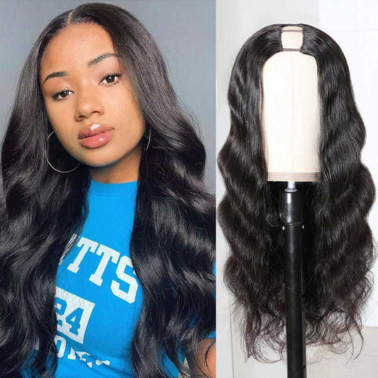 Ulike Body Wave U Part Human Hair Wigs Natural Color Glueless Natural Looking