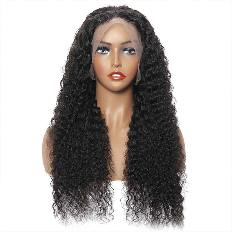 Ulike Deep Wave Transparent Lace Wigs Human Hair 13x4 Transparent Lace Wigs