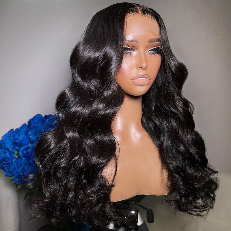 Ulike Double Drawn 15A Body Wave Lace Front Wig Transparent Lace 13x4 Wig With Baby Hair