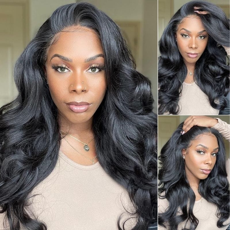 Ulike Double Drawn 15A Body Wave Lace Front Wig Transparent Lace 13x4 Wig With Baby Hair