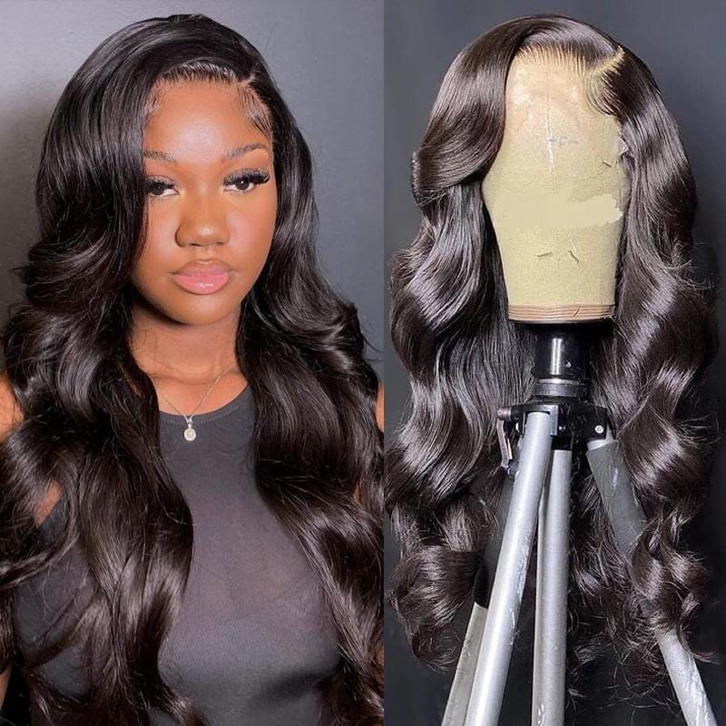 Ulike Double Drawn 15A Body Wave Lace Front Wig Transparent Lace 13x4 Wig With Baby Hair