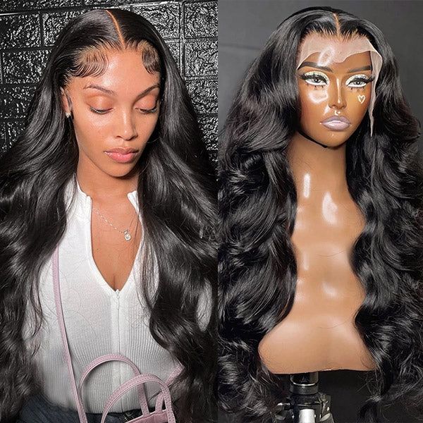 Ulike Double Drawn 15A Body Wave Lace Front Wig Transparent Lace 13x4 Wig With Baby Hair