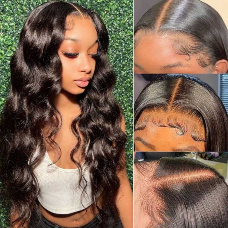 Ulike Glueless Wear Go Air Wigs Body Wave 5x5 Lace Closure Wigs With Pre Cut Lace