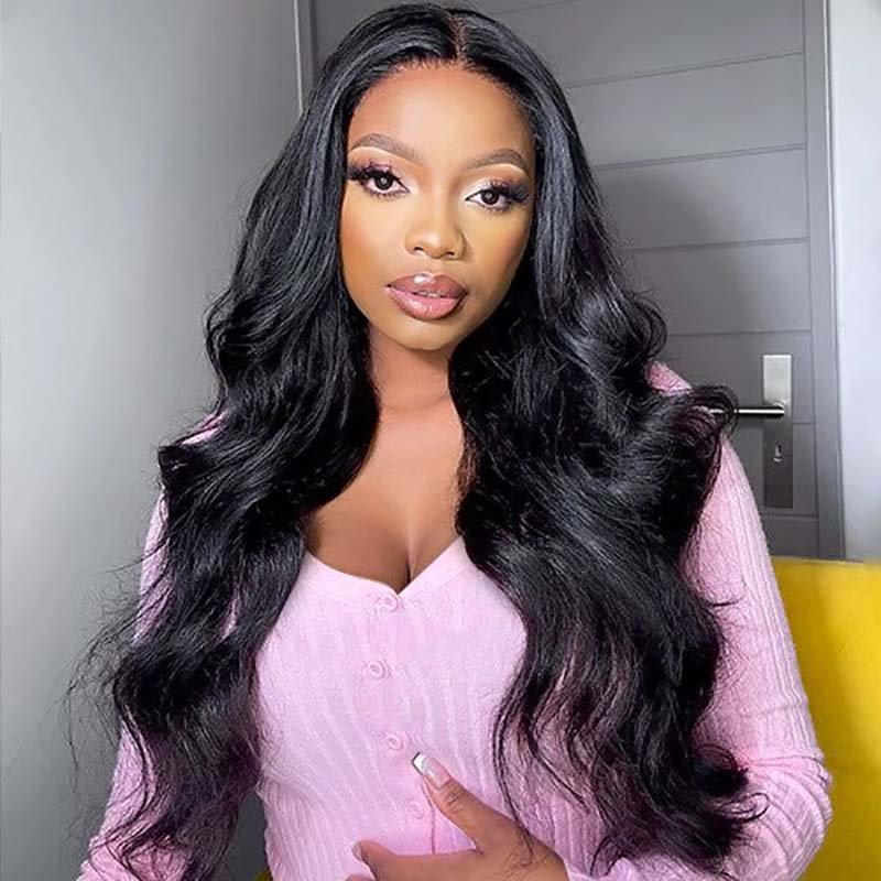 Ulike Glueless Wear Go Air Wigs Body Wave 5x5 Lace Closure Wigs With Pre Cut Lace