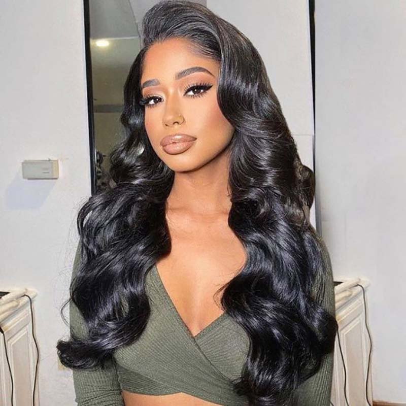 Ulike Glueless Wear Go Air Wigs Body Wave 5x5 Lace Closure Wigs With Pre Cut Lace