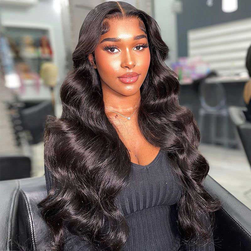 Ulike Glueless Wear Go Air Wigs Body Wave 5x5 Lace Closure Wigs With Pre Cut Lace