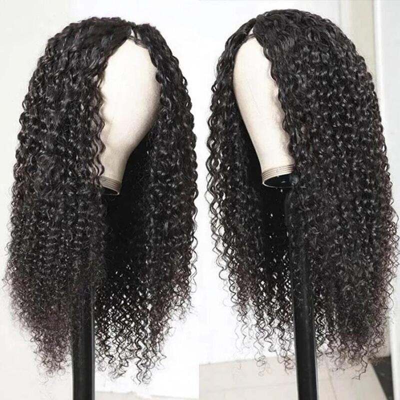 Ulike Kinky Curly Wig U Part Wig Brazilian Virgin Human Hair Beginner Friendly