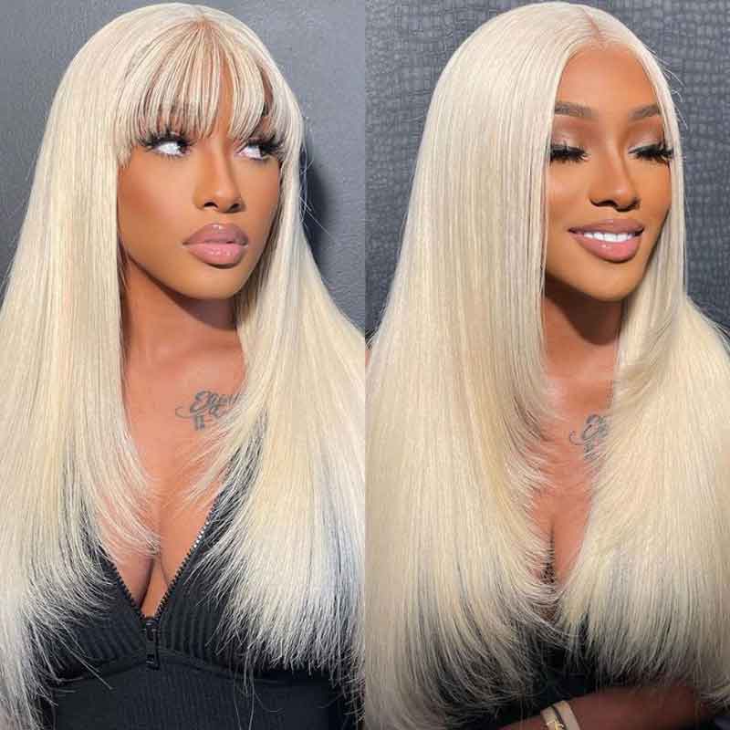 Ulike Layered Haircut 613 Blonde Lace Front Wigs 13x4 Transparent Lace Straight Wigs