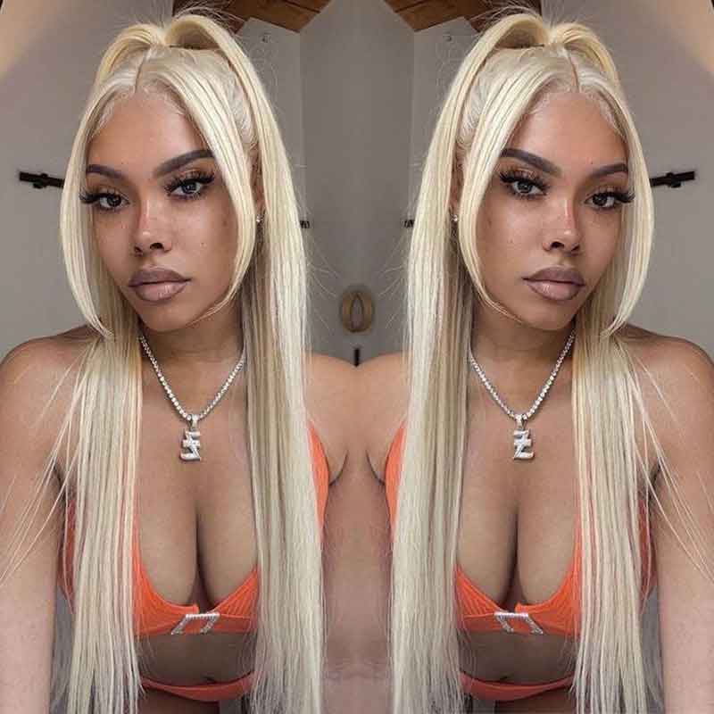 Ulike Layered Haircut 613 Blonde Lace Front Wigs 13x4 Transparent Lace Straight Wigs