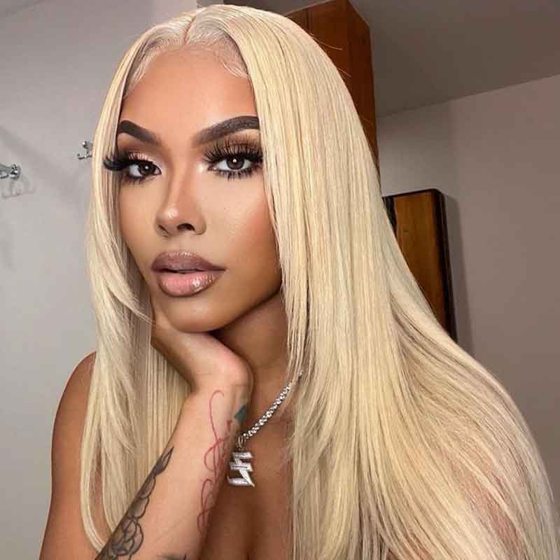 Ulike Layered Haircut 613 Blonde Lace Front Wigs 13x4 Transparent Lace Straight Wigs