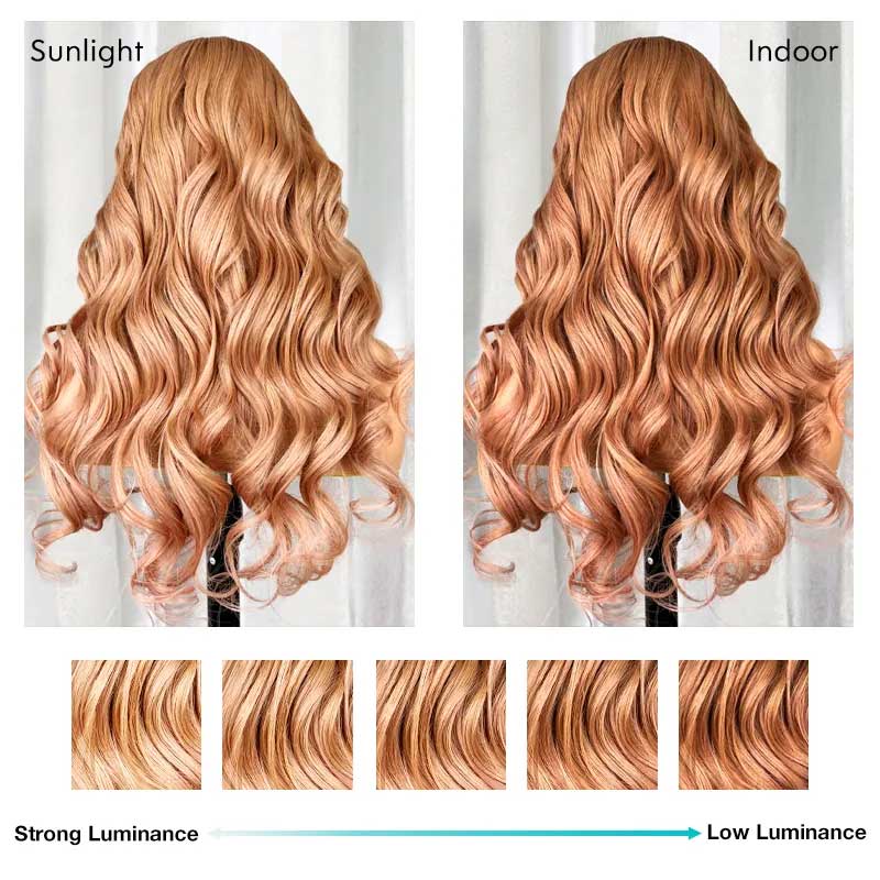 Ulike Light Flaxen Brown 13x4 Transparent Lace Front Wigs Human Hair Body Wave Wigs 180% Density