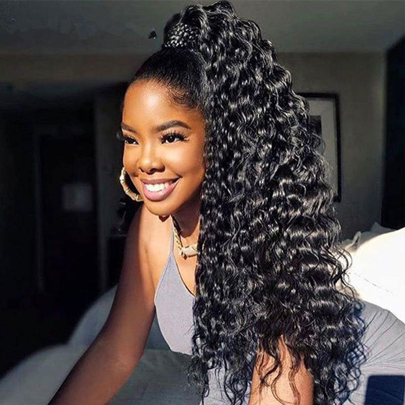 Ulike Loose Deep Wave 13x4 Transparent Lace Wigs 100% Vrigin Human Hair