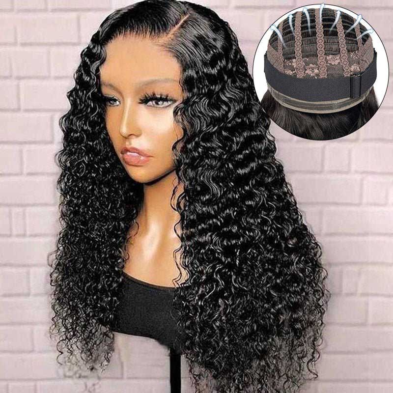 Ulike Wear Go Water Wave Human Hair 5x5 Pre Cut Lace Closure Glueless Air Wig More Breathable