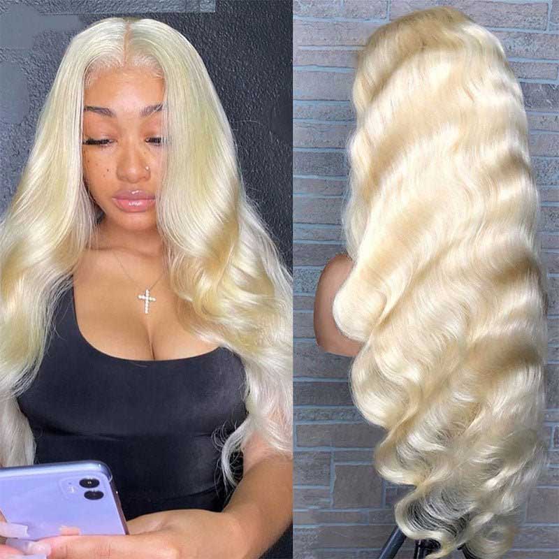 Blonde #613 Brazilian Body Wave Wig 13x4 Lace Front Human Hair Wigs Pre Plucked Ready To Wear