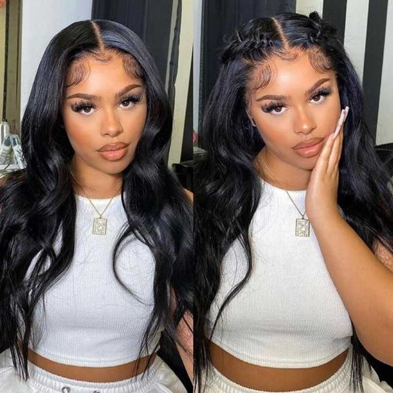 Body Wave Lace Front Wig 13x4 Lace Frontal Wig Pre Plucked Brazilian Human Hair Wigs