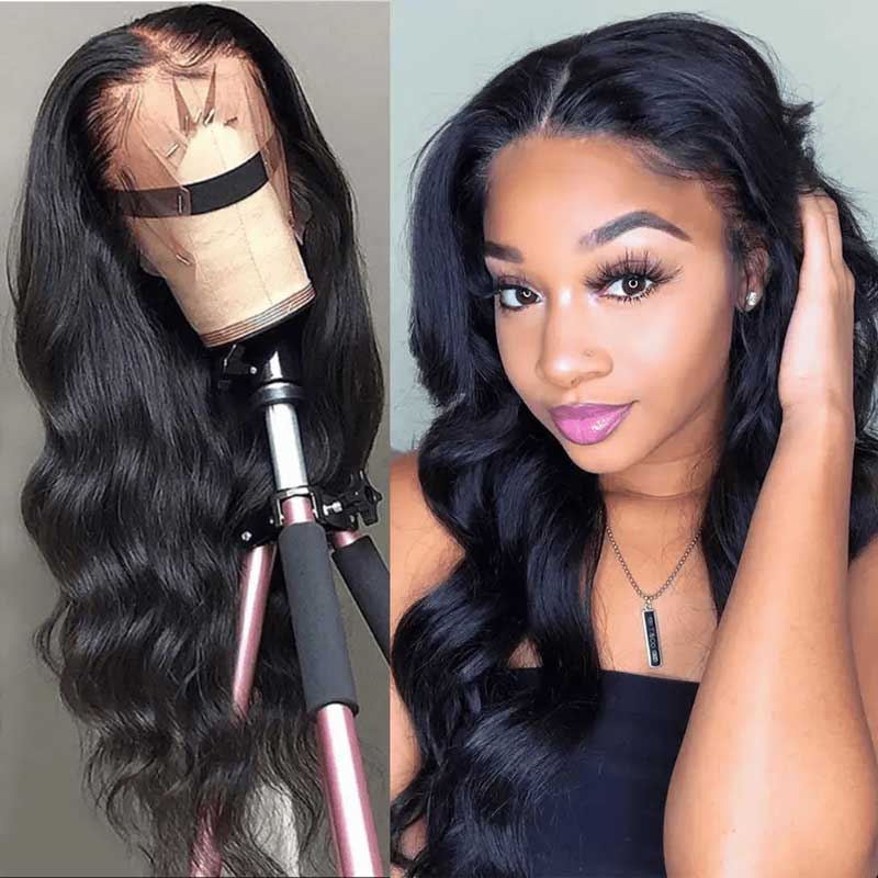 Body Wave Lace Front Wig 13x4 Lace Frontal Wig Pre Plucked Brazilian Human Hair Wigs