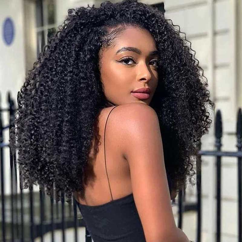 Brazilian Kinky Curly Human Hair Wig 13x4 Lace Front Human Hair Wig