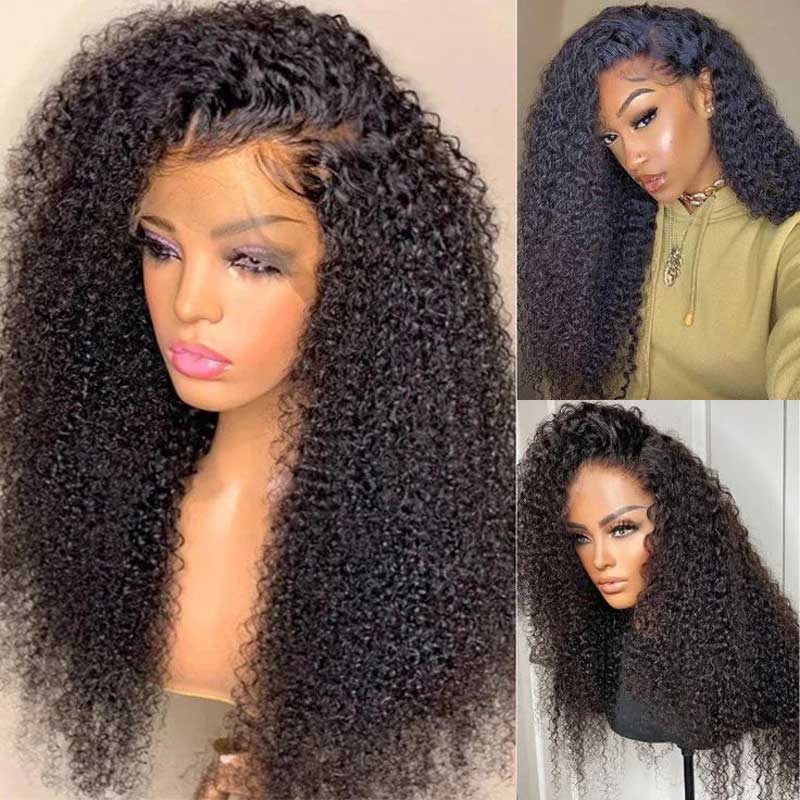 Brazilian Kinky Curly Human Hair Wig 13x4 Lace Front Human Hair Wig