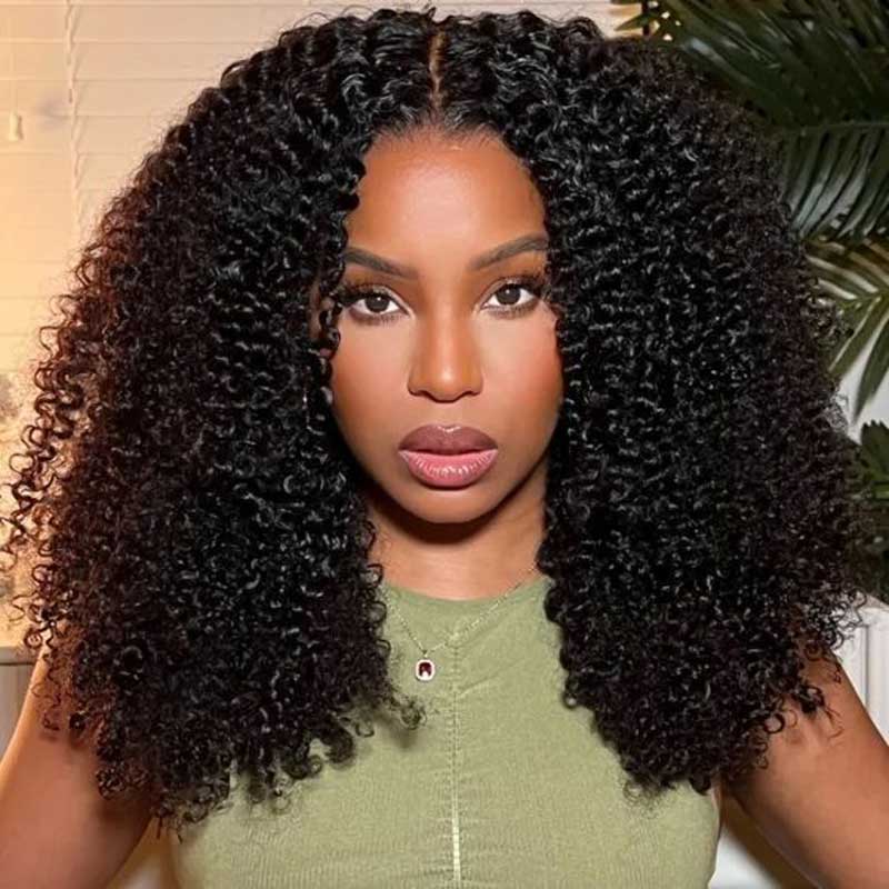 Brazilian Kinky Curly Human Hair Wig 13x4 Lace Front Human Hair Wig