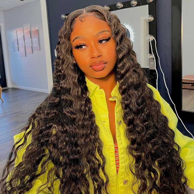 Pre Plucked 5x5 HD/Transparent Lace Closure Wig Human Hair Loose Deep Wave