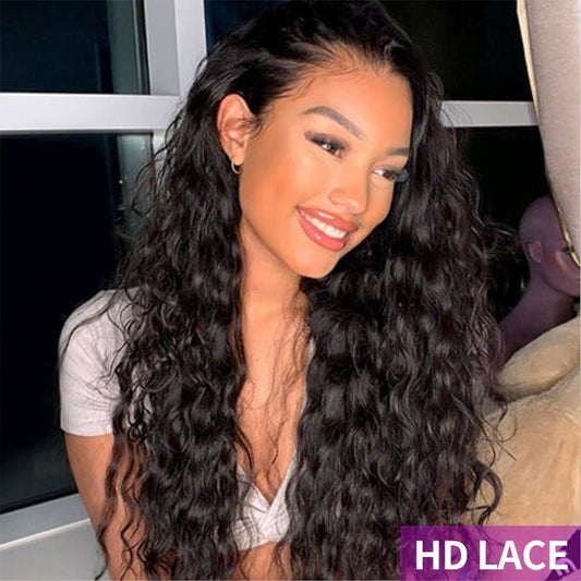 Invisible  HD Lace Wigs Water Wave Wigs 5x5 Glueless Wigs 13x4 Lace Front Wigs