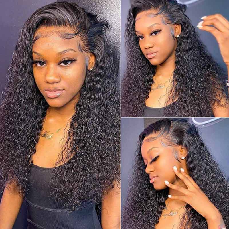 Jerry Curly HD Lace Glueless 5X5 Closure Human Hair Wigs For Black Women