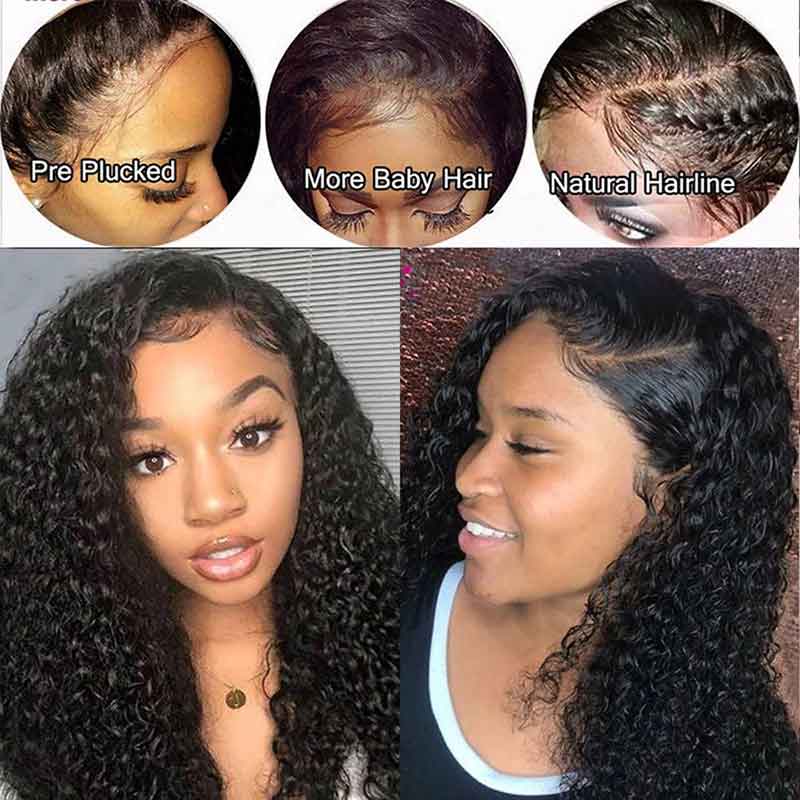 Jerry Curly HD Lace Glueless 5X5 Closure Human Hair Wigs For Black Women