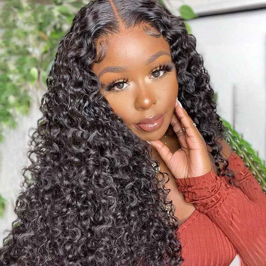 Jerry Curly HD Lace Glueless 5X5 Closure Human Hair Wigs For Black Women