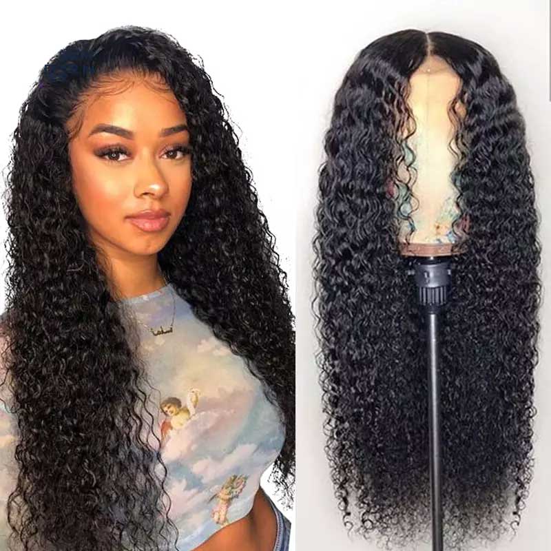 Jerry Curly HD Lace Glueless 5X5 Closure Human Hair Wigs For Black Women