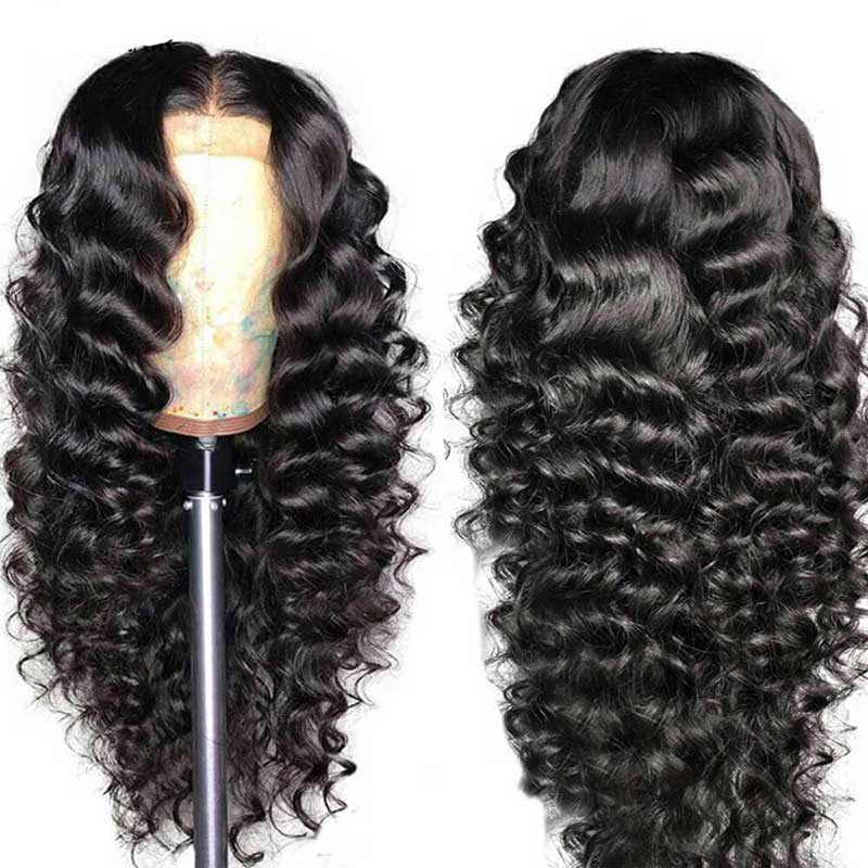 Loose Wave HD Lace 13x4 Full Frontal Lace Human Hair Loose Curls Wigs