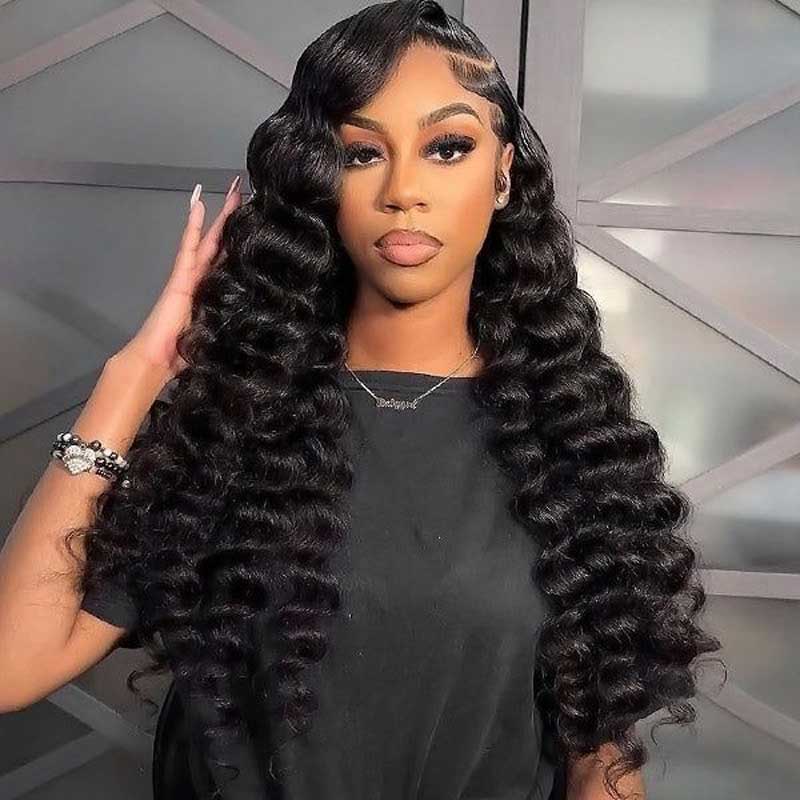 Pre Plucked 5x5 HD/Transparent Lace Closure Wig Human Hair Loose Deep Wave