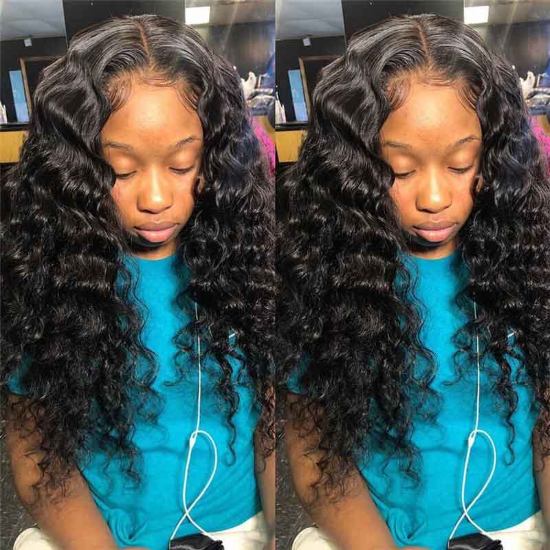 Pre Plucked Long Wigs Loose Deep Wave Wig 4x4 13x4 13x6 Brazilian Human Hair Wigs Natural Hairline With Baby Hair