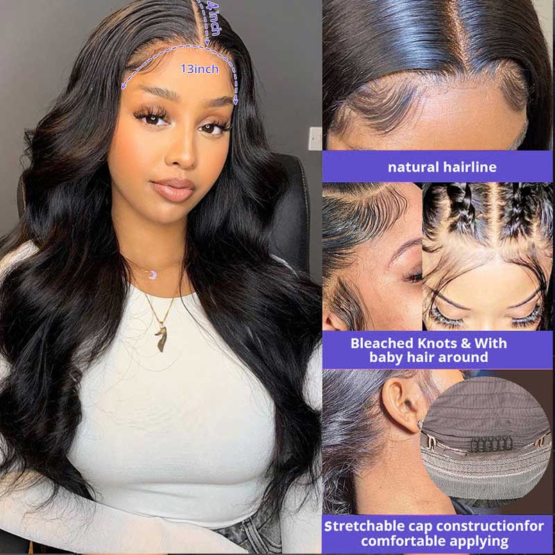 Premium HD Lace Body Wave 13x4 Lace Front Human Hair Wigs | True Length