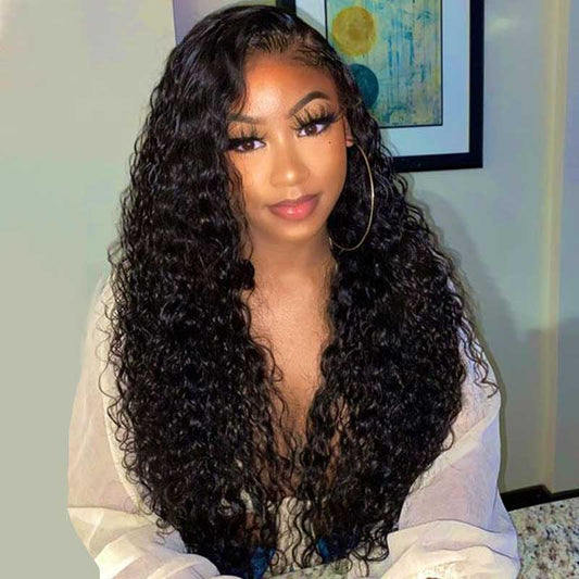 Premium HD Lace High Quality Deep Wave Glueless Wigs 13x4 Lace Front Human Hair Wig|True Length