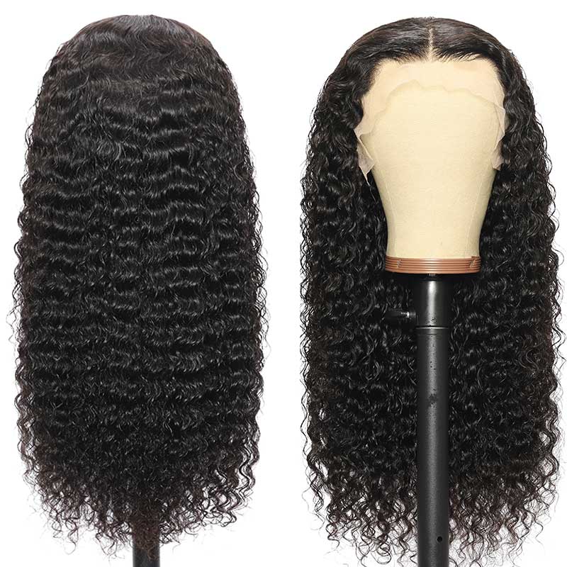 Premium HD Lace High Quality Deep Wave Glueless Wigs 13x4 Lace Front Human Hair Wig|True Length