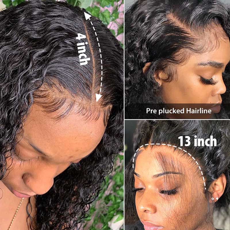 Premium HD Lace Water Wave 13x4 Lace Front Natural Hair Wigs |True Length