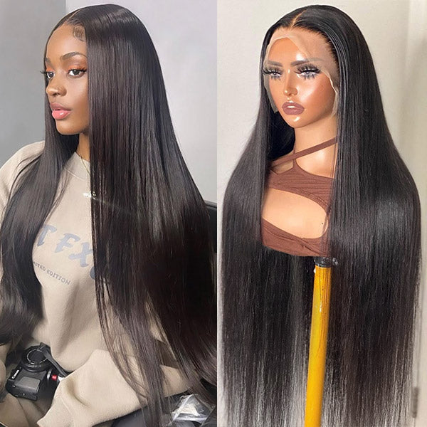 Straight Lace Wig Glueless Human Hair Wig 30 Inch Long Lace Front Wig 13x4 HD Lace Frontal Wig