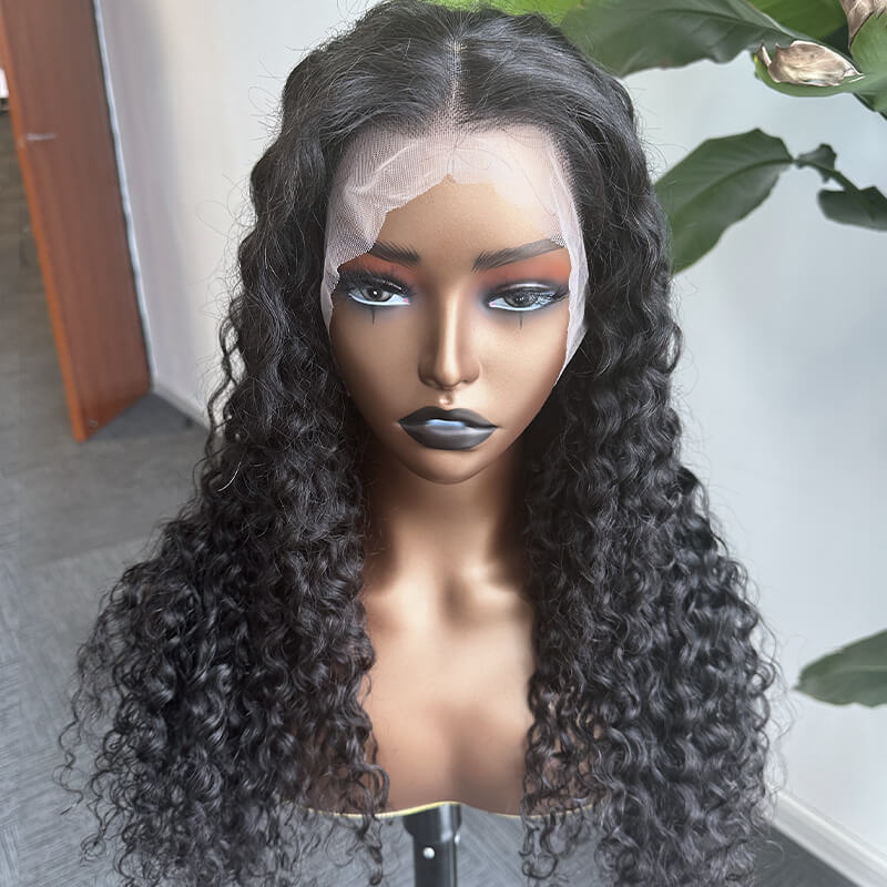 Water Wave 360 Lace Wigs Transparent Lace Human Hair Wigs Pre Plucked